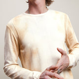 Hays Long Sleeve Mercerized Cotton Crew With Fog Wash