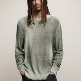 Atchison Long Sleeve Fadeaway Printed Crew With Drop Stitch