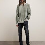 Atchison Long Sleeve Fadeaway Printed Crew With Drop Stitch
