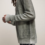 Atchison Long Sleeve Fadeaway Printed Crew With Drop Stitch