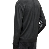 Long Sleeve Silk Blend Magic Wash Vee