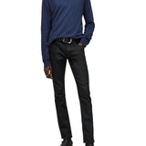 Long Sleeve Silk Blend Magic Wash Vee
