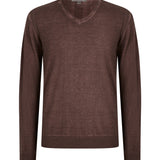 Long Sleeve Silk Blend Magic Wash Vee