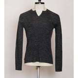 Travis Long Sleeve Rib Henley with Open Placket