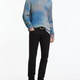 Long Sleeves Mercerized Cotton With Spray Dye
