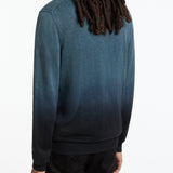 Long Sleeves Slub Cotton Vee With Dip Dye
