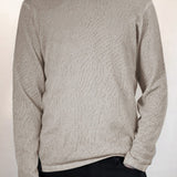 Camden Long Sleeves Summer Mesh Stitch Crew with Cold Dye
