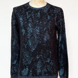 Regular Fit Long Sleeve Crew with Python Jaccquard