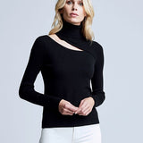 Everlee Cutout Turtleneck Sweater