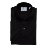 Textured Jacquard Luxe Short Sleeves Knit Polo