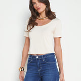Dana Short Sleeve Crop Tee