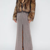 Aura Crop Faux Fur Coat