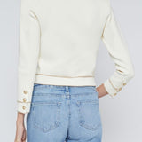 Neo Contrast Trim Crop Cardigan