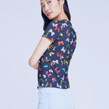 Ressi Short Sleeves Crew Butterflies