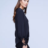 Joah Surplice Lace Cuff Blouse