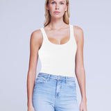Nica Scoop Neck Tank Bodysuit