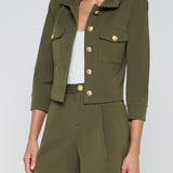 Kumi Crpped Fitted Jacket