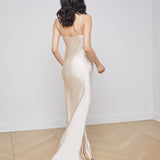 Serita Maxi V-Neck Bias Dress