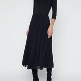 Fernanda Pleated Midi Skirt