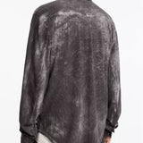 Arvon Cotton Crepe Shirt with Carbon Wash