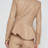 Lyric Peplum Biker Jacket