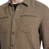 Dario Shirt In Brushed Melange Twill