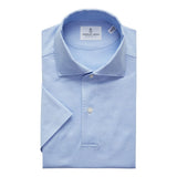 Textured Jacquard Luxe Short Sleeves Knit Polo