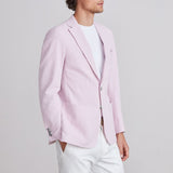 Seersucker 2-Button D-Constructed Shirt Jacket