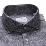 Black & White Solid Modern 4Flex Stretch Knit Shirt