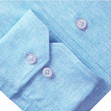 Blue Solid Modern 4Flex Stretch Knit Shirt