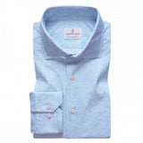 Blue Solid Modern 4Flex Stretch Knit Shirt