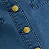 Kris Button Front Mini Skirt