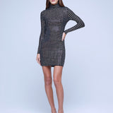 Cher Turtleneck Long Sleeve Dress