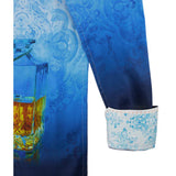 Garrick Club Long Sleeve Button Down Shirt - Turquoise