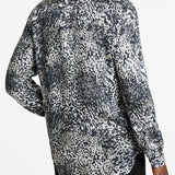 Long Sleeve Rodney Sport Shirt with Abstract Animal Print