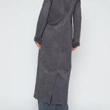 Citron Faux Fur Maxi Coat