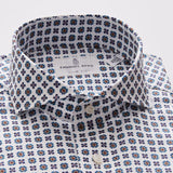 Stretch Poplin Pattern Shirt