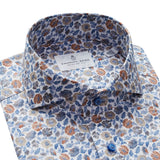 Printed Stretch Poplin S/S Sport Casual Shirt