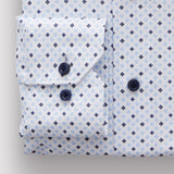 Light Pastel Blue Modern 4Flex Stretch Knit Shirt