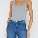 Nica Scoop Neck Tank Bodysuit