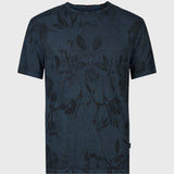 Barrow Short Sleeve Fading Floral Burnout Crew