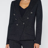 Kenzie Metallic Knit Blazer