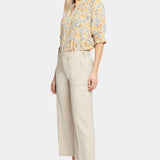 Wide Leg Cropped Cargo Pants