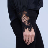 Joah Surplice Lace Cuff Blouse