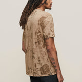 Barrow Short Sleeve Fading Floral Burnout Crew