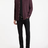 Long Sleeve Ross Sport Shirt with Geometric Repeat