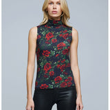 Ceci Sleeveless Turtle Neck Rose