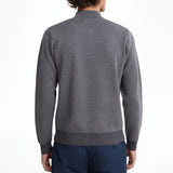 Light Gauge Highneck Jacquard With Zipper