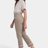 Marilyn Straight Ankle Wide Cuff Pants