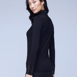 Nori Long Sleeve Turtleneck Embellished Sleeves